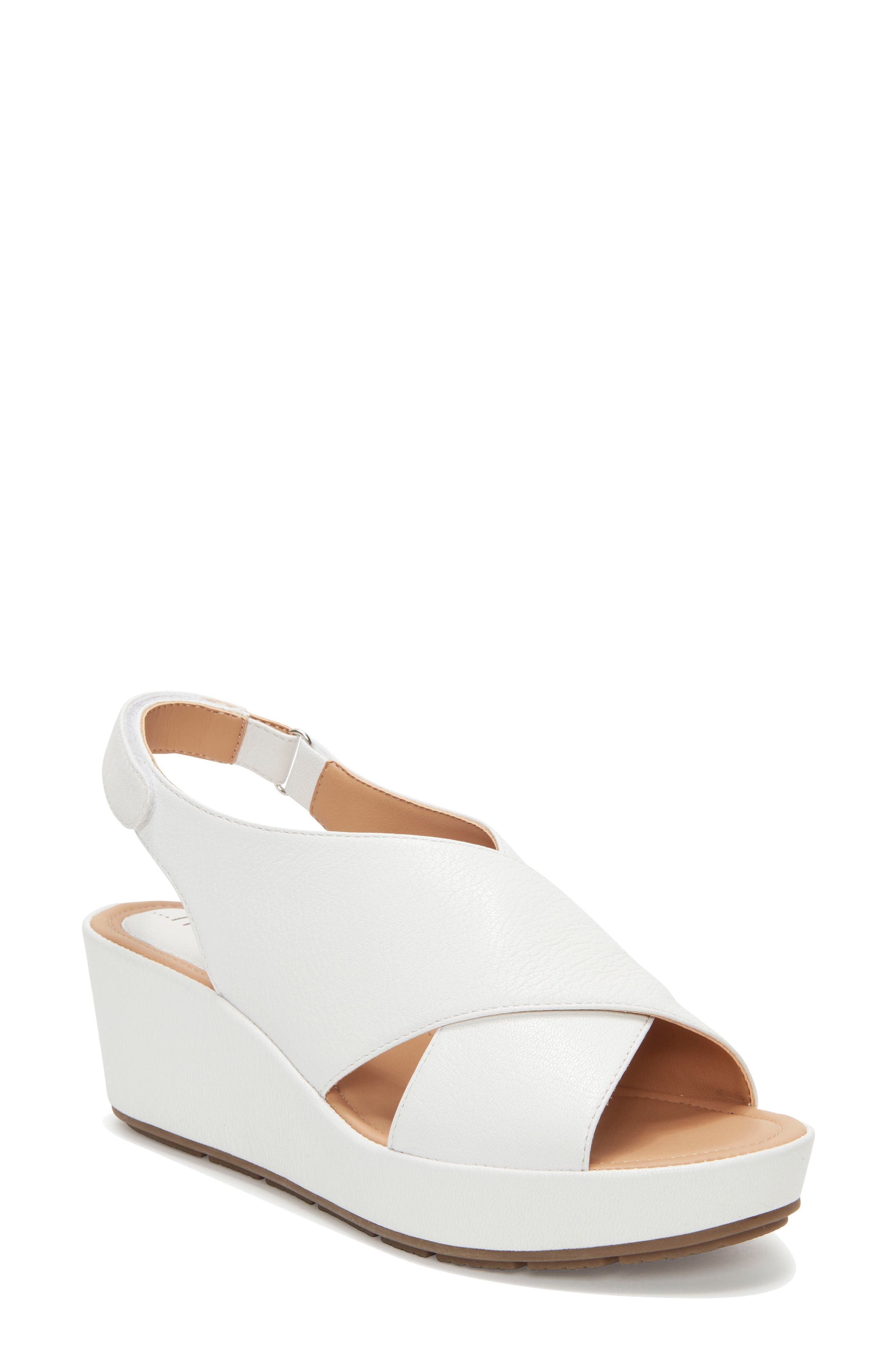 Me Too Arena Wedge Sandal, White