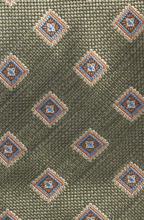 Shop Nordstrom Medallion Silk Tie In Green