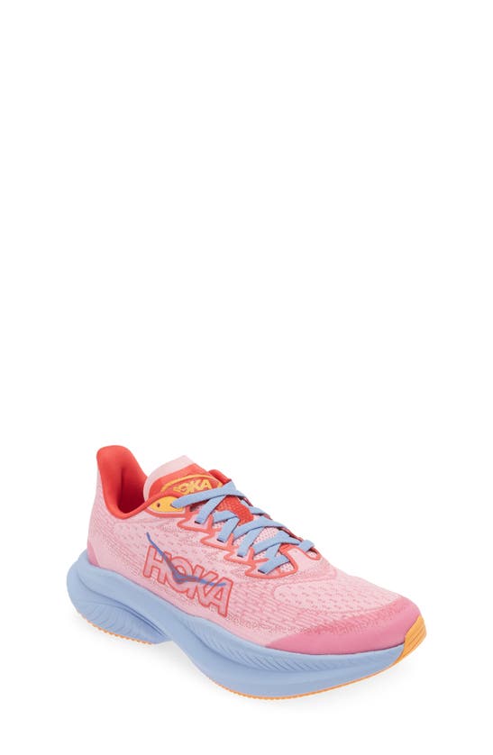 Shop Hoka Kids' Mach 6 Running Shoe In Pink Multi