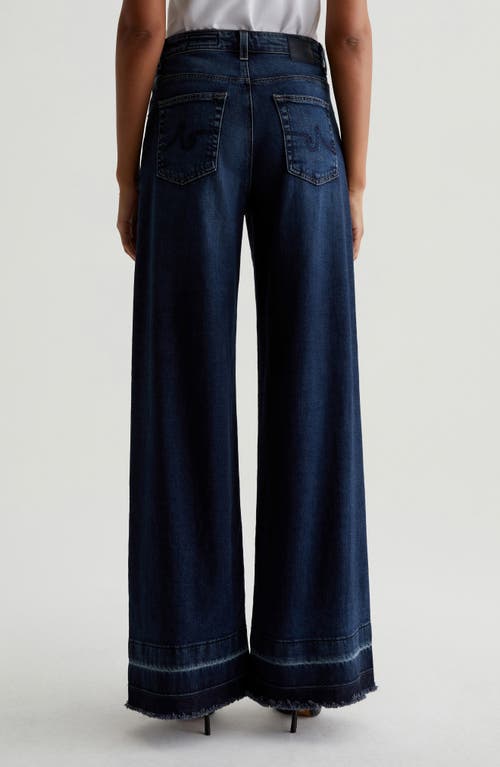 Shop Ag Deven Release Hem High Waist Ultra Wide Leg Jeans In Amsterdam