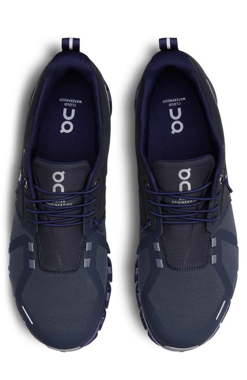 Shop On Cloud 5 Waterproof Running Shoe In Navy/ink