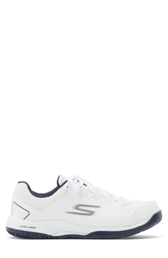 Shop Skechers Viper Court Pickleball Sneaker In White/ Navy