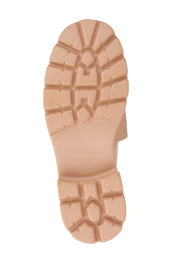 Olivia Miller Heartless Lugged Platform Mule In Beige