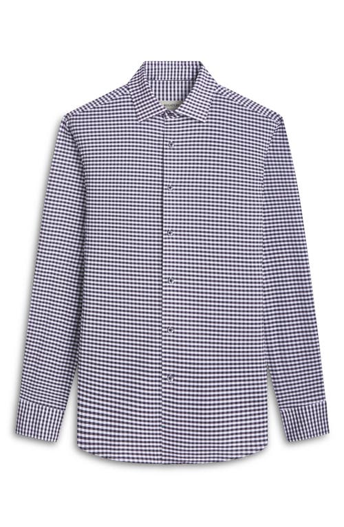 Bugatchi James Ooohcotton® Gingham Button-up Shirt In Black