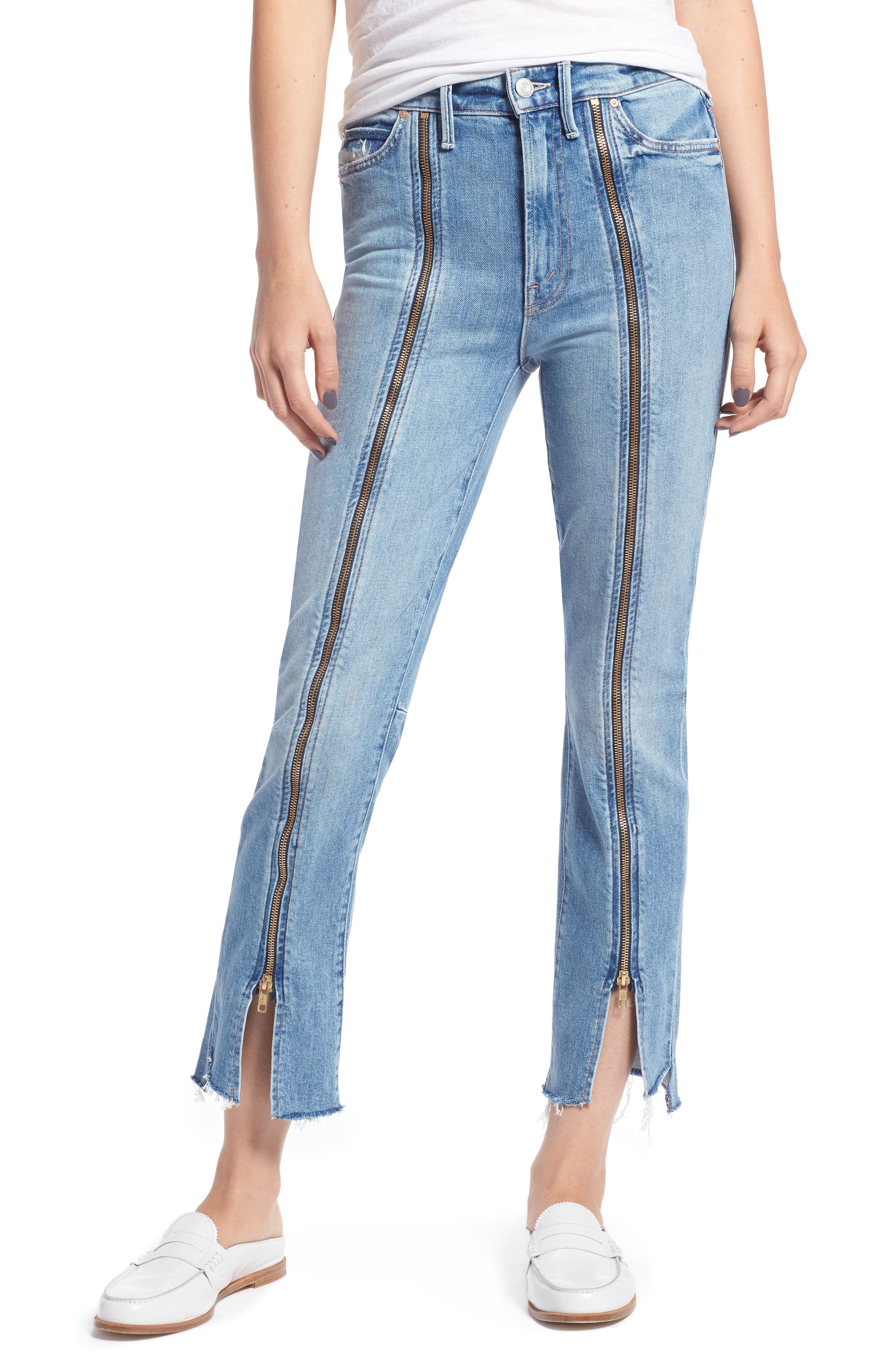 mother zipper jeans