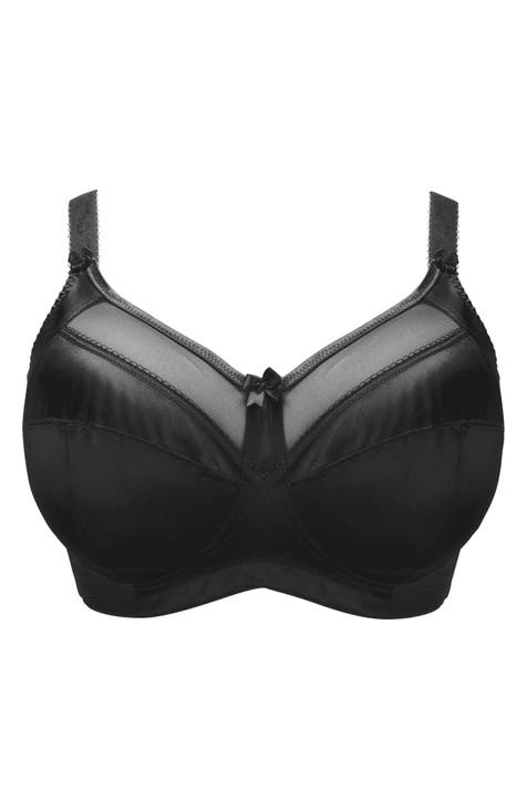 Goddess Hannah Underwire Side Support Molded Bra in Black - Busted Bra Shop