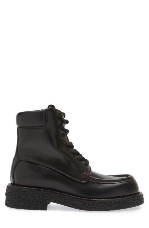 Ferragamo Colorado Lace-up Boot In Nero Nero Nero