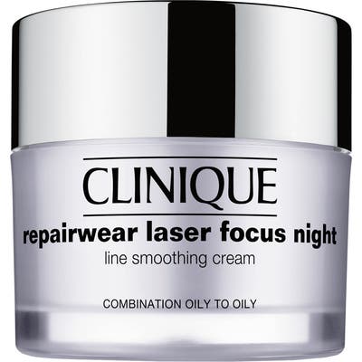 Clinique Repairwear Laser Focus Night Line Smoothing Cream For Combination Oily To Oily Skin