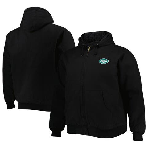 Detroit Lions JH Design Big & Tall Wool Full-Snap Jacket - Black/Blue