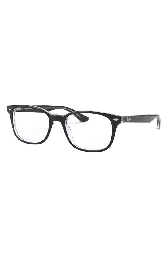 Shop Ray Ban 53mm Optical Glasses In Black