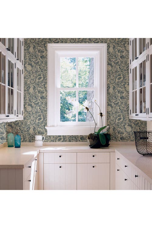 Wallpops Blue Terrene Peel & Stick Wallpaper In Blue