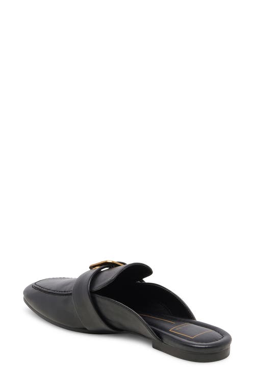 Dolce Vita Santel Womens Leather Slip-on Loafers In Black Leather