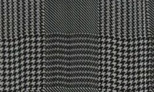 Dolce & Gabbana Dolce&gabbana Glen Plaid Long Sleeve Silk Midi Dress In Principe Di Galles