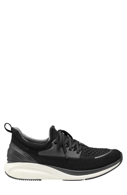 Shop Johnston & Murphy Xc4® Tr1 Waterproof Sneaker In Black Knit/full Grain