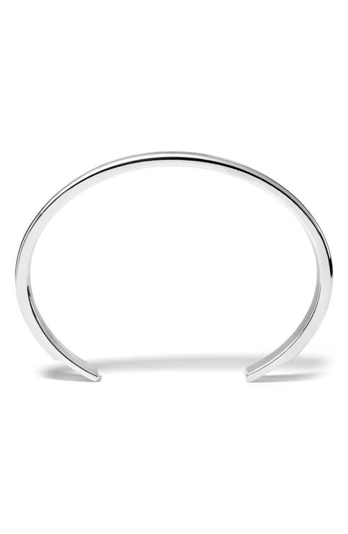 Shop Le Gramme Godron Bangle In Silver