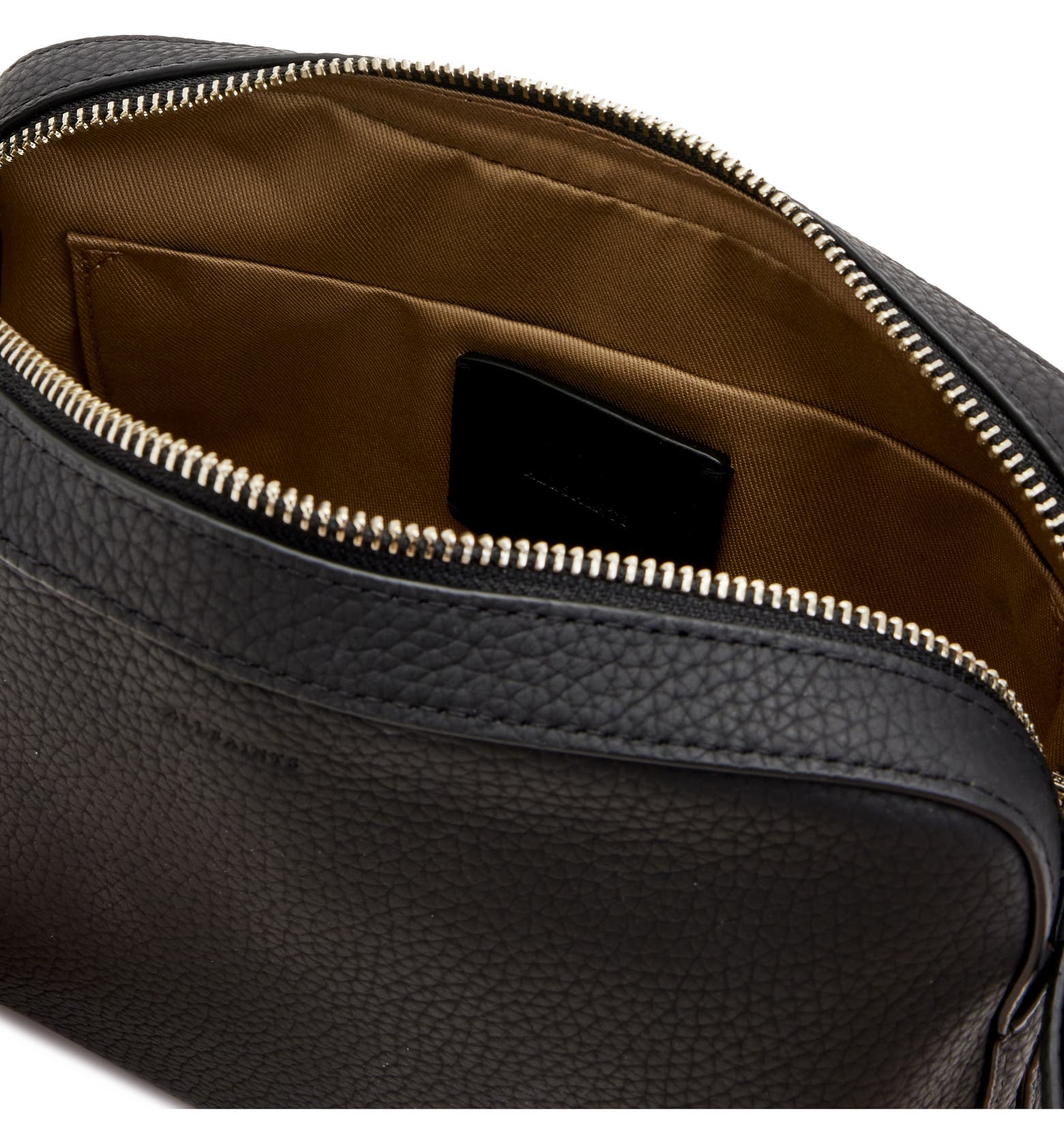 AllSaints Captain Square Leather Crossbody Bag | Nordstrom