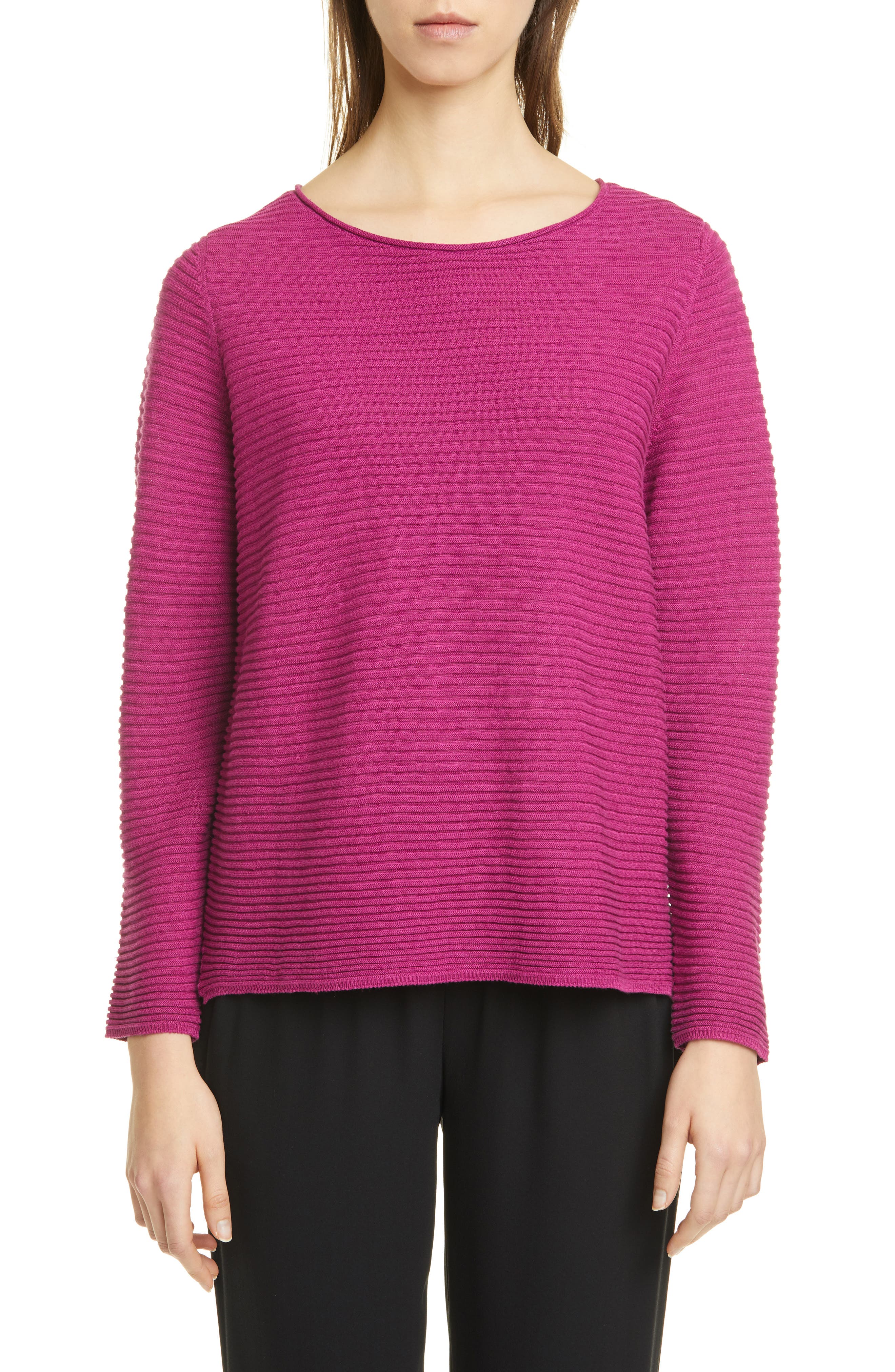 eileen fisher jewel neck top