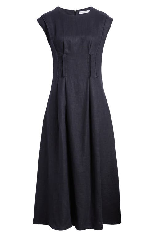 Shop Brave + True Brave+true Fortuna Sleeveless A-line Dress In Navy