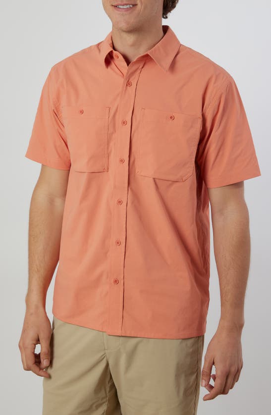 Rainforest The  Tracker Button-up Shirt In Salmon