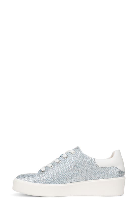 Naturalizer Morrison 2.0 Sneaker In Metallic Blue Woven Leather