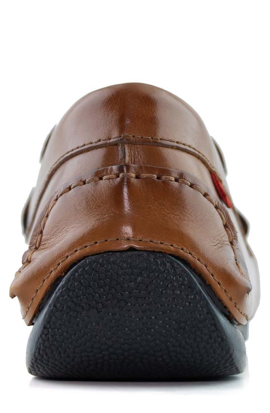 Marc Joseph New York Greenwich Perforated Driver In Whiskey Napa Perforated