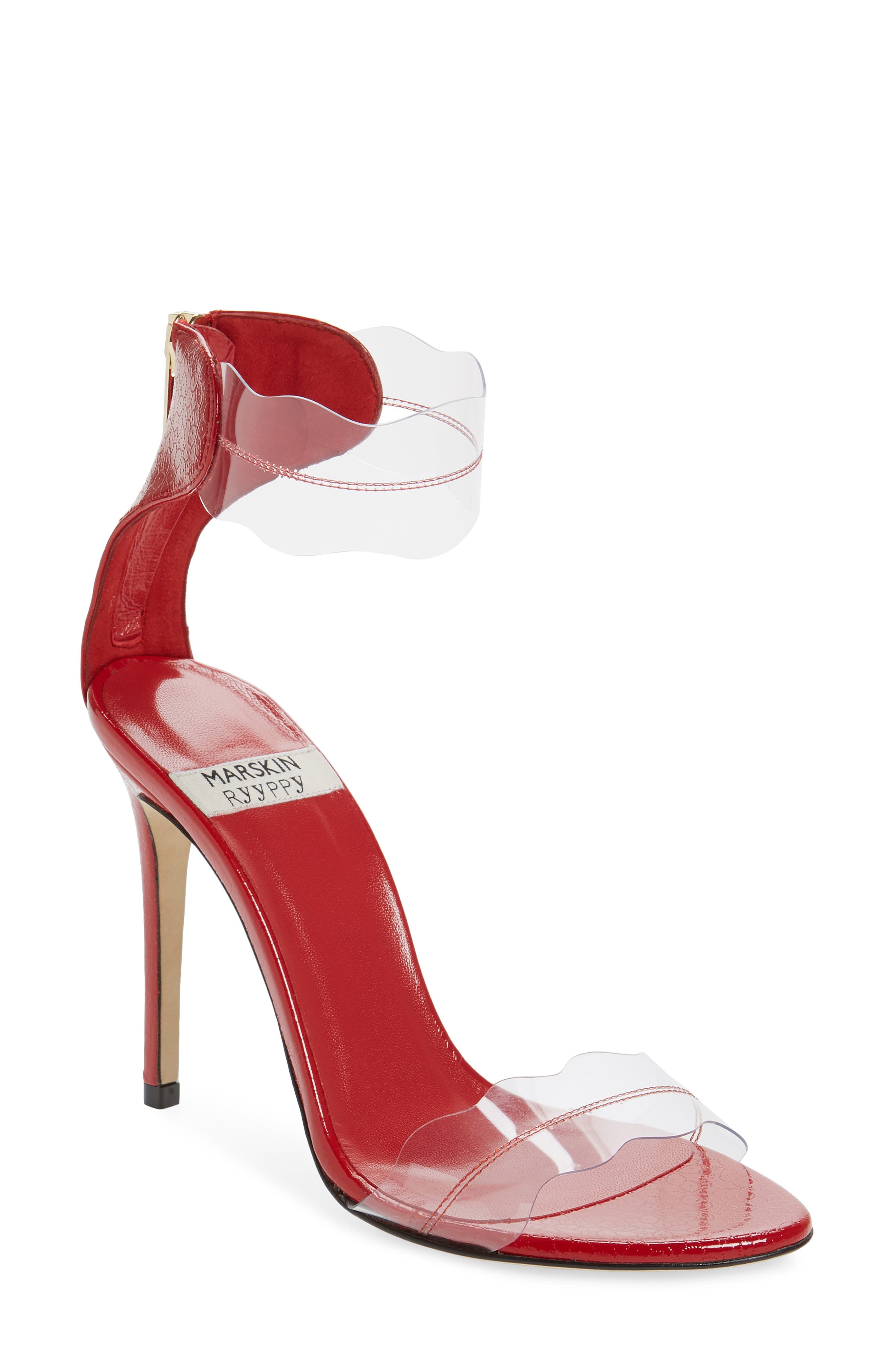 Marskinryyppy Pauwau Ankle Strap Sandal, Red