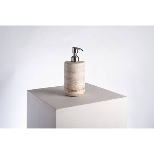 Andjacob Decor Less Is More High Dispenser In Travertine Marble