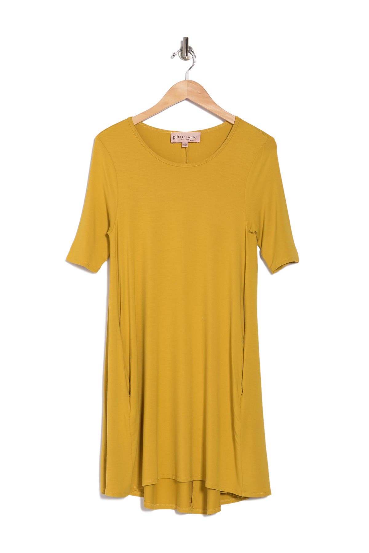 philosophy apparel elbow sleeve knit swing dress