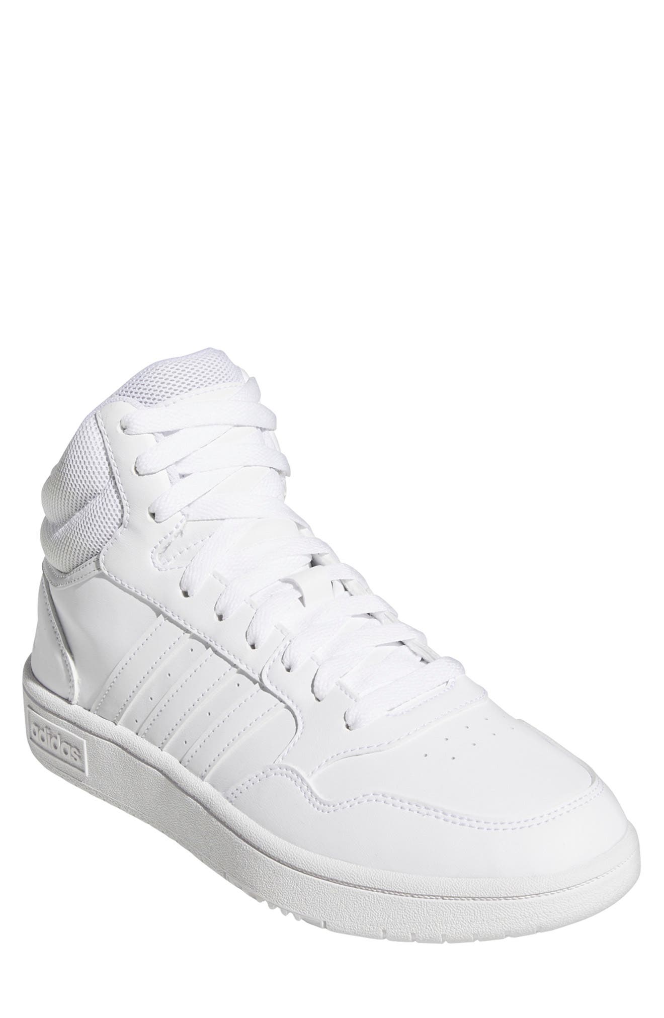 adidas high top white sneakers