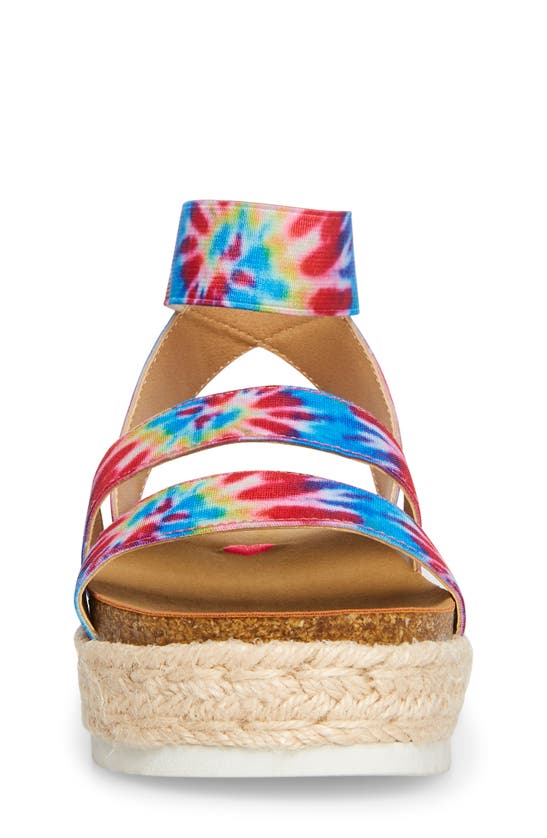 Steve Madden Kids' Jkimmie Platform Sandal In Tie Dye