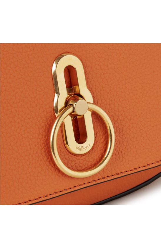 Shop Mulberry Small Amberley Leather Satchel In Sunset