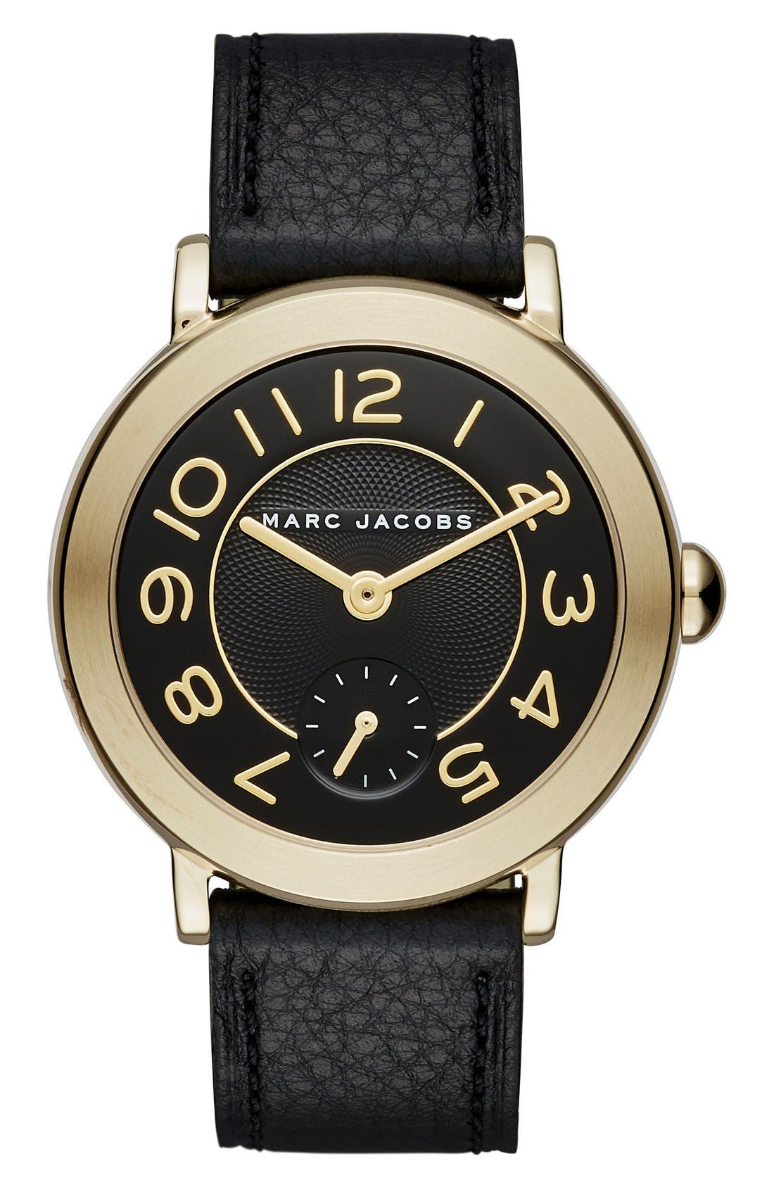 MARC JACOBS 'Riley' Leather Strap Watch, 36mm Nordstrom