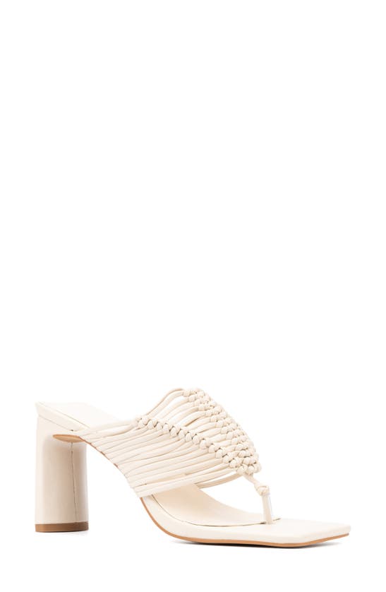 Gabrielle Union Women's Evianna Weave Thong Sandal In White