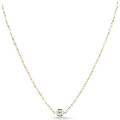 Roberto Coin Tiny Treasures Diamond Bezel Necklace
