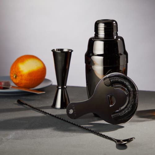 Viski Warren 4-piece Barware Set In Black