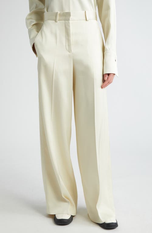 Jil Sander Tailored Wide Leg Twill Trousers 280 Natural at Nordstrom, Us