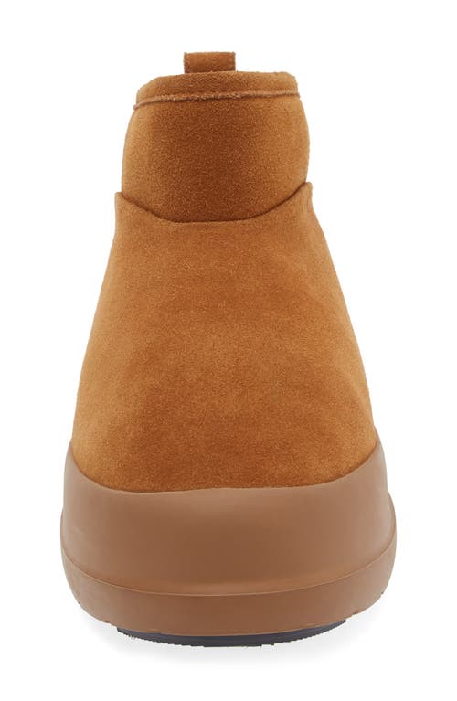 Shop Moon Boot ® Luna Low Faux Shearling Lined Boot In Cognac