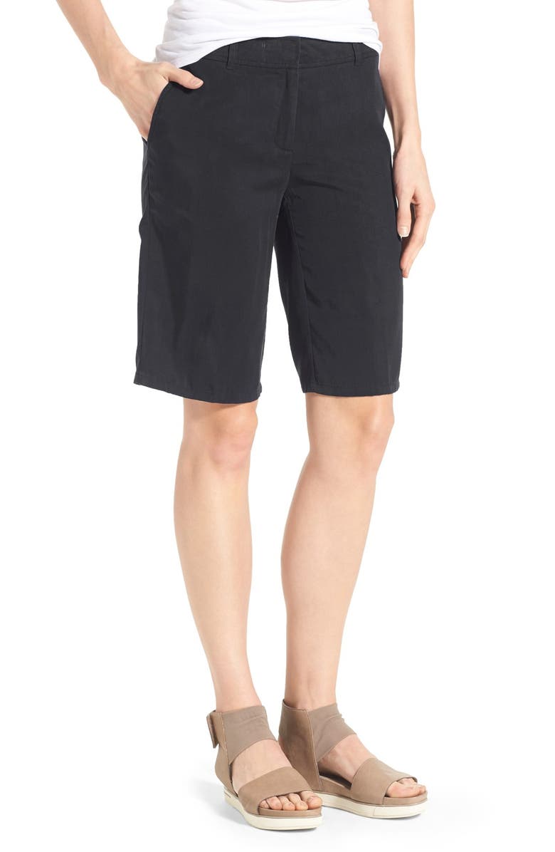 Eileen Fisher Tencel® Twill Tapered Shorts | Nordstrom