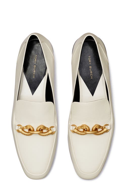 Shop Tory Burch Jessa Loafer In Light Cream/gold