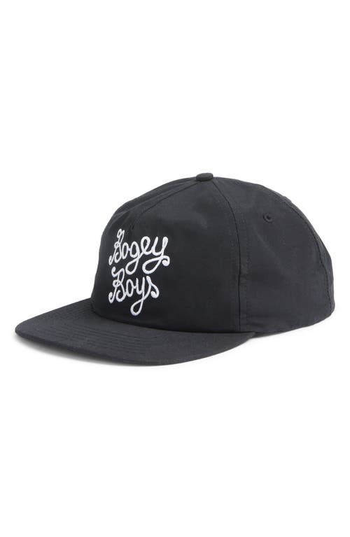 Shop Bogey Boys Essential Logo Embroidered Snapback Baseball Cap In Black