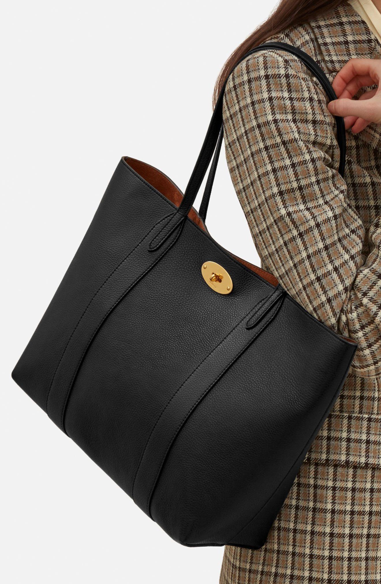 mulberry bayswater leather tote bag