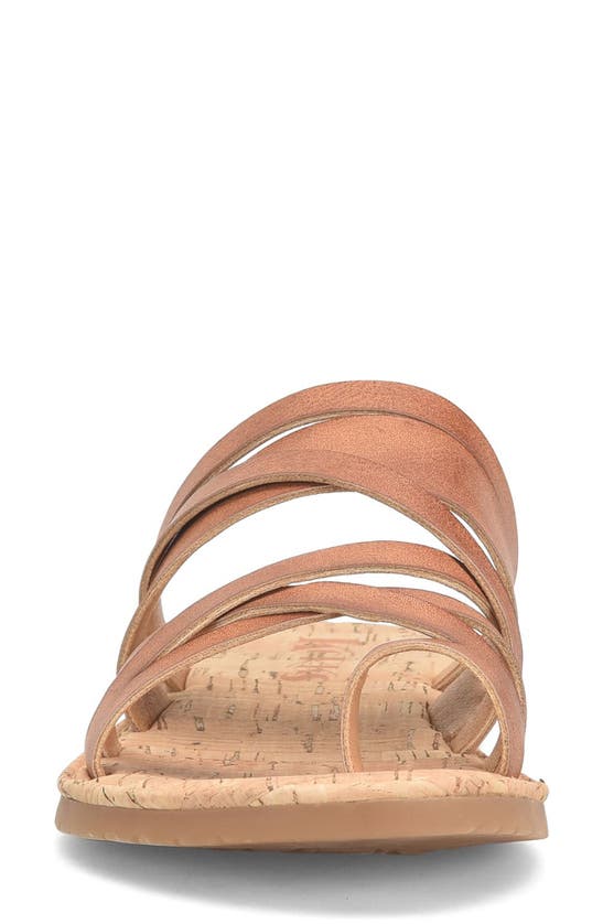 Korks Clemmons Strappy Sandal In Dark Tan