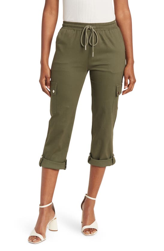 Patrizia Luca Pull-on Cargo Pants In Olive | ModeSens