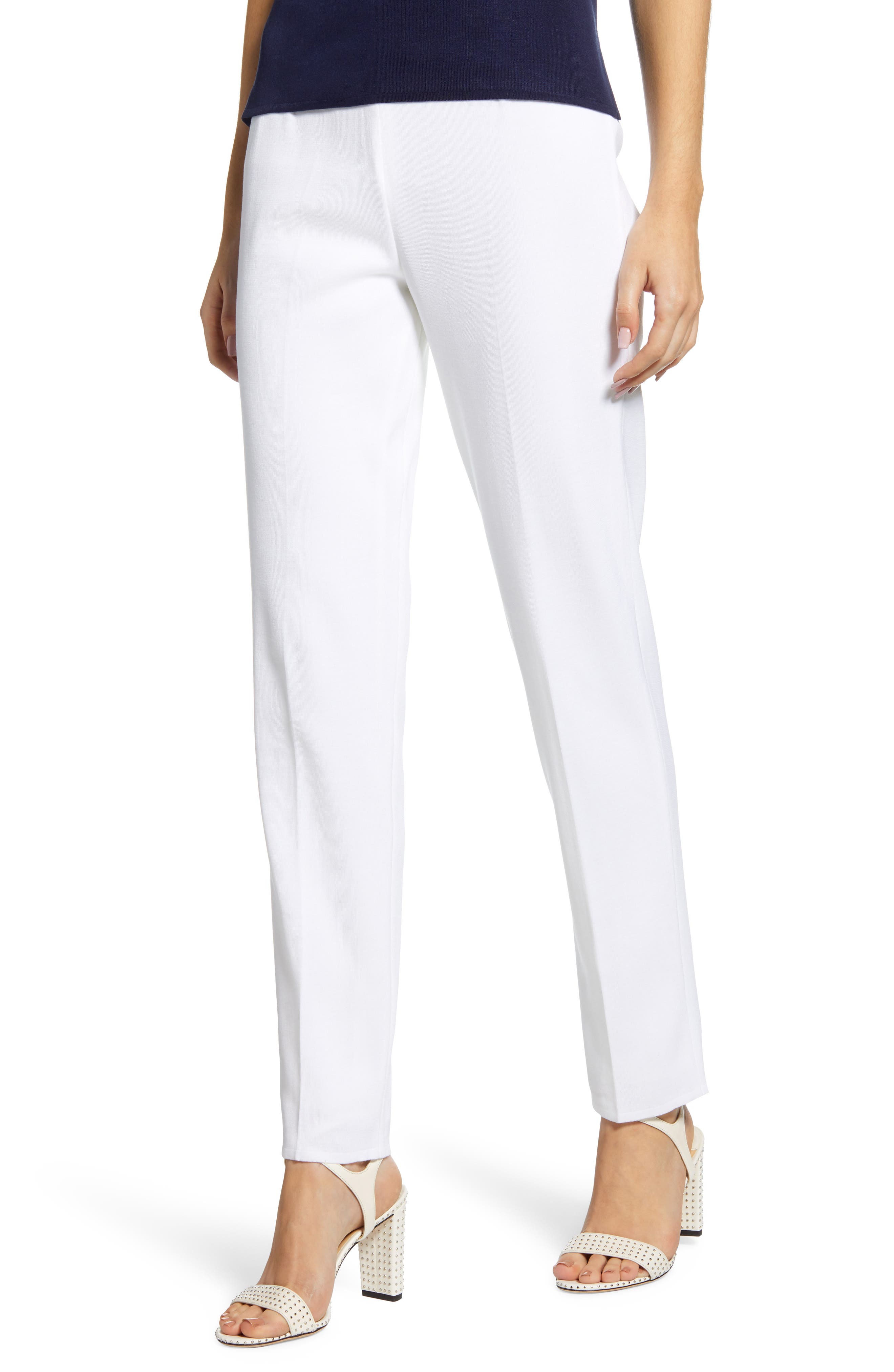 Ming Wang Straight Leg Knit Pants Nordstrom