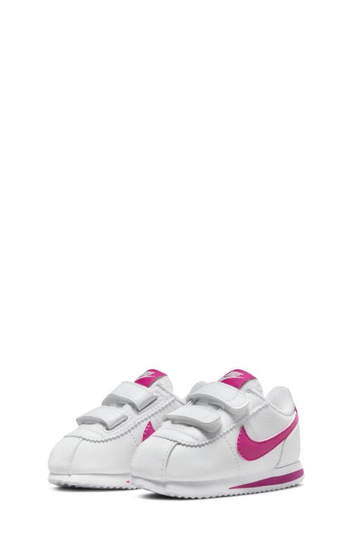 Nike Cortez Basic Sl Sneaker In White/pink Prime