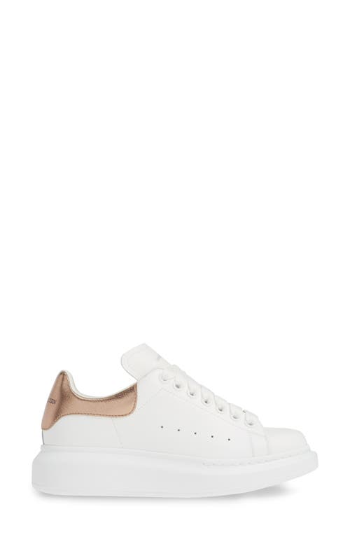 Shop Alexander Mcqueen Oversized Sneaker In Ivory/gold