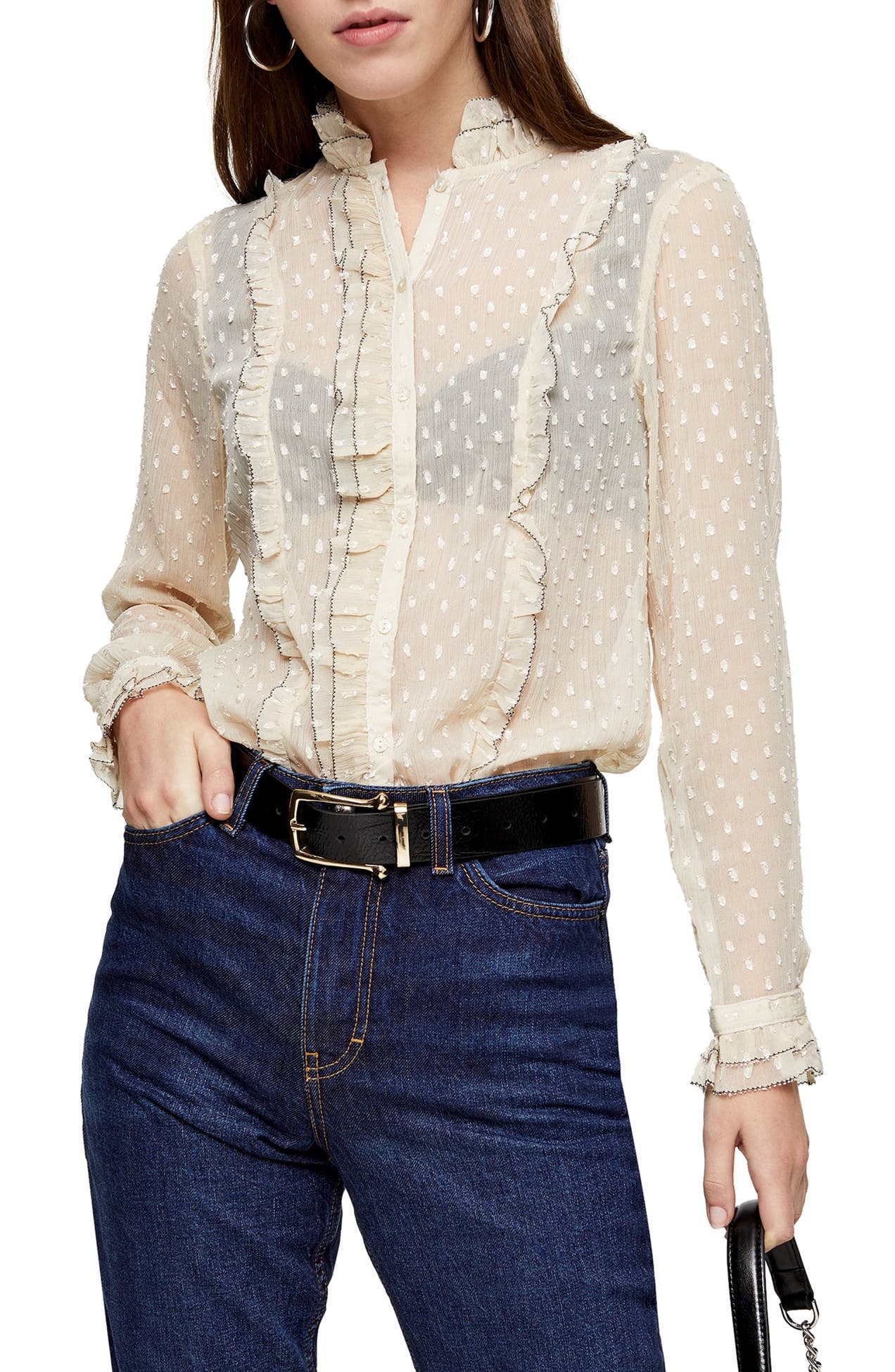 Dobby Pie Crust Blouse Nordstrom Rack