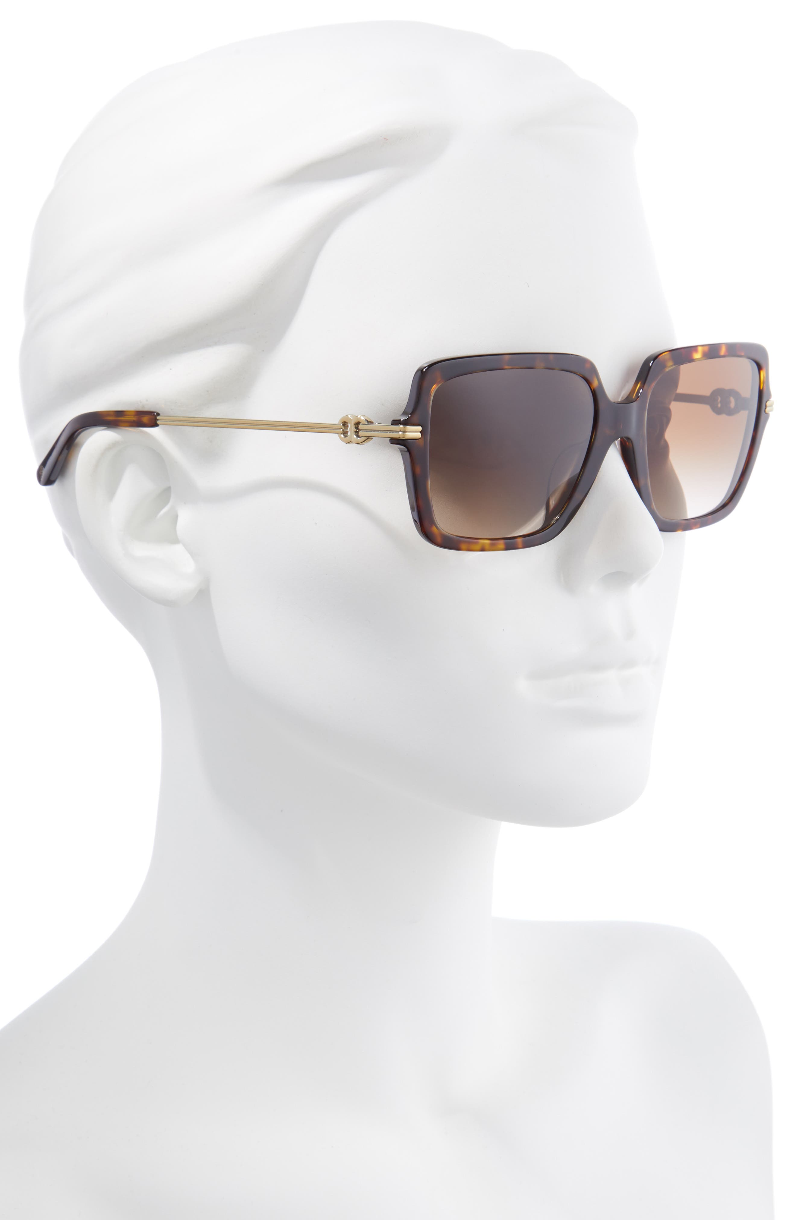 tory burch gradient square sunglasses