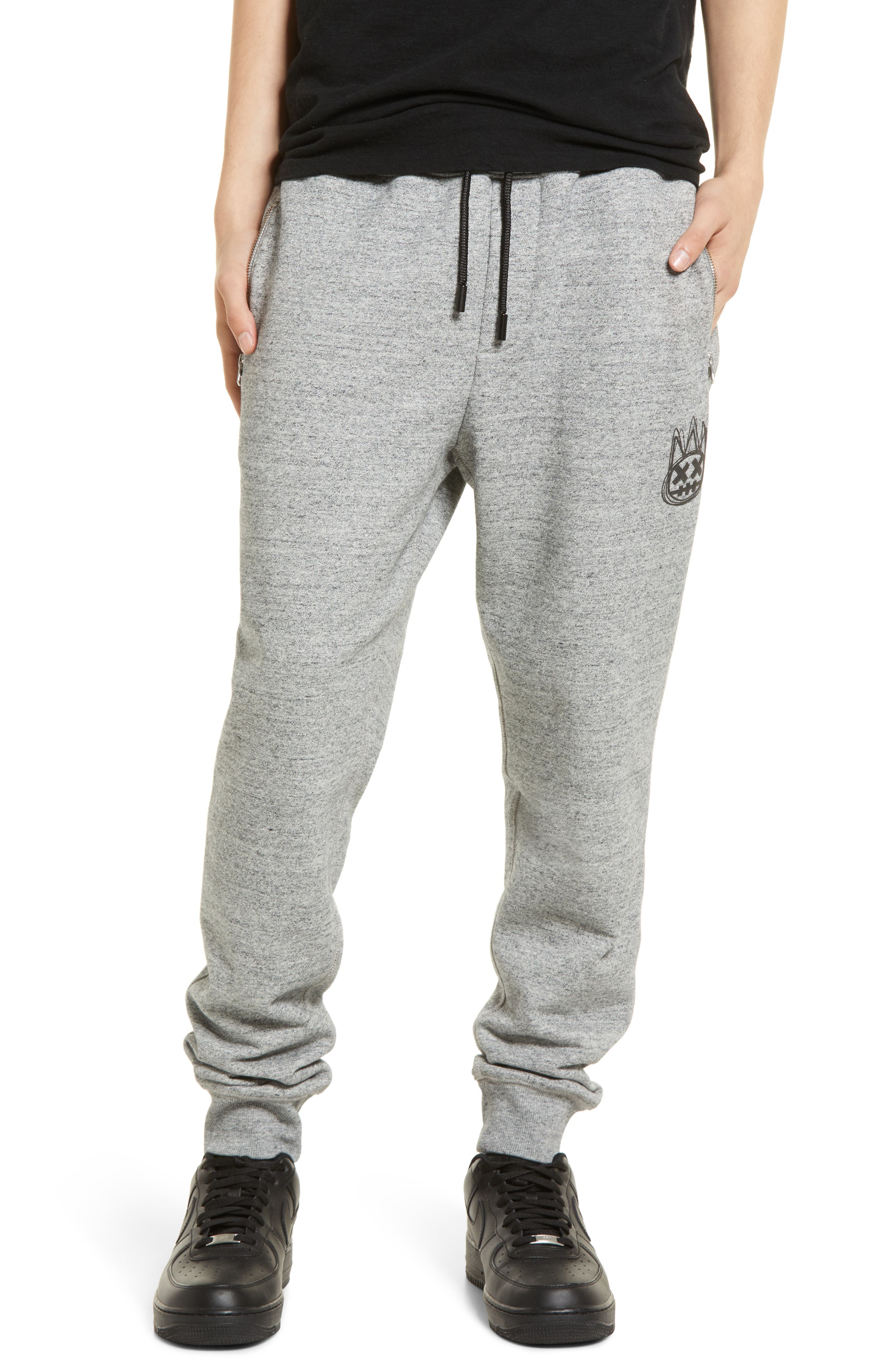 joggers with pocket zippers