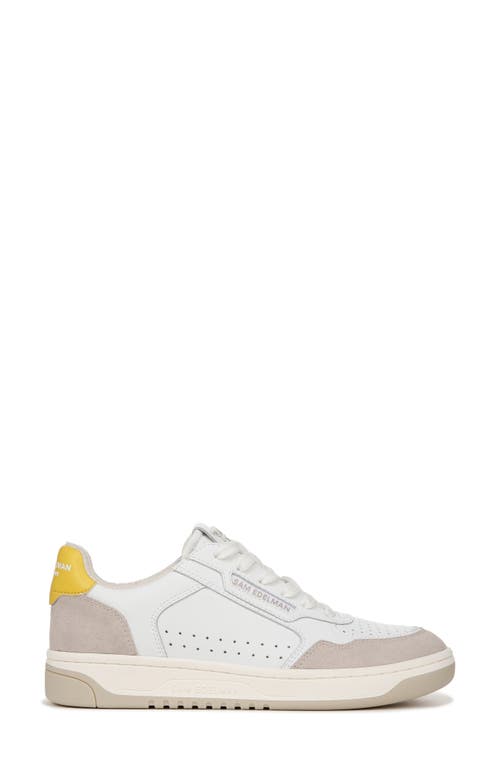 Shop Sam Edelman Harper Sneaker In White/sunflower Se